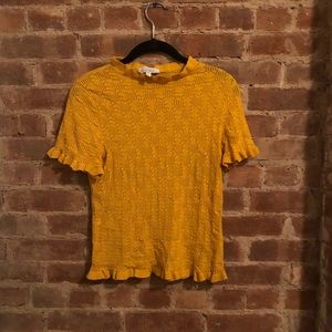 & Other Stories Stretchy Top with Eyelet Details